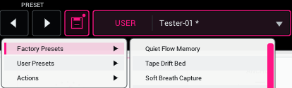 Stretch Boy preset bar.