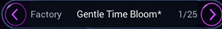 TimeWarp preset bar