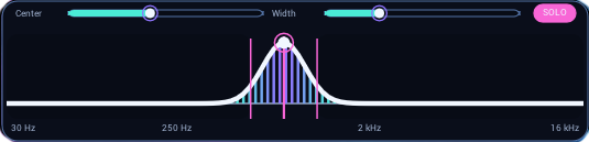 TimeWarp Focus Band processing controls