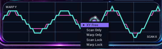 TimeWarp Warp Field axis lock menu